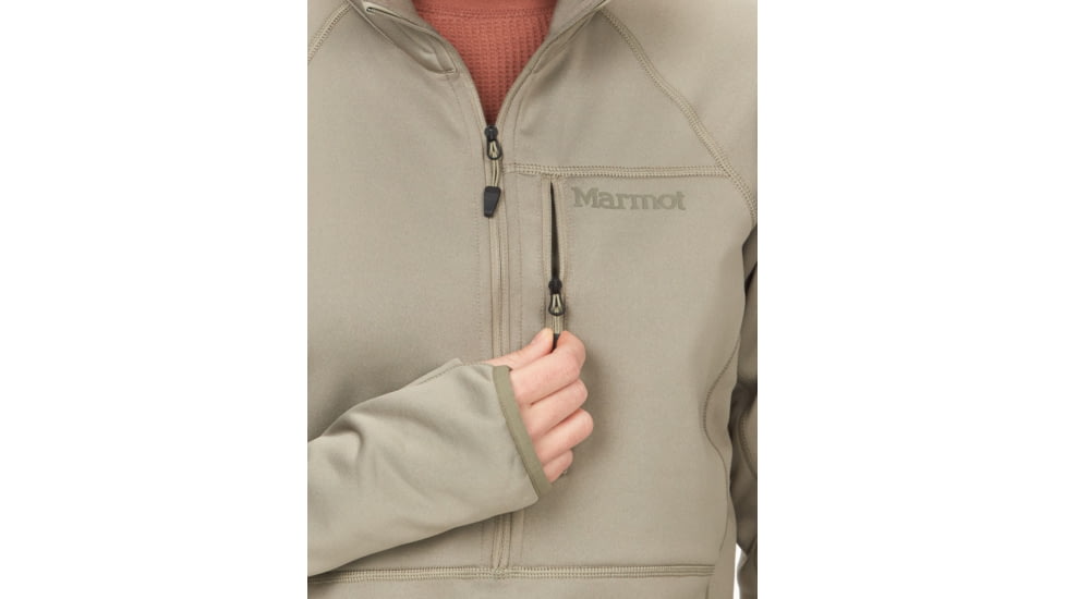 Marmot Olden Polartec 1/2 Zip - Womens, Vetiver, Large, M13187-21543-L
