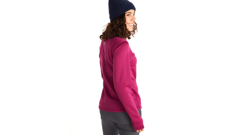 Marmot Olden Polartec 1/2 zip - Womens, Wild Rose/Arctic Navy, Small, 13300-5997-S