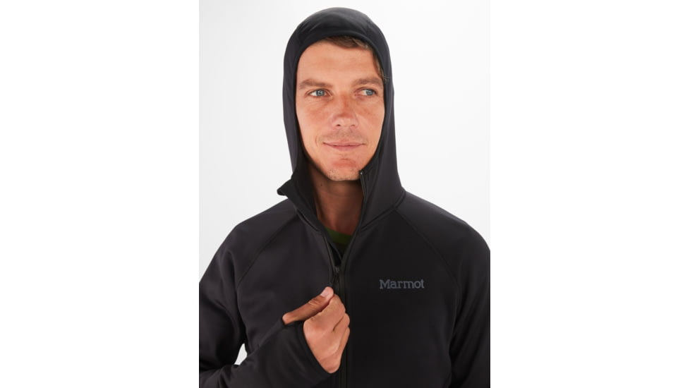 Marmot Olden Polartec Hoody - Men's, Large, Black, M13182-001-L