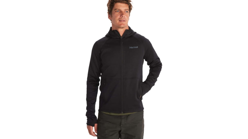 Marmot Olden Polartec Hoody - Men's, Large, Black, M13182-001-L