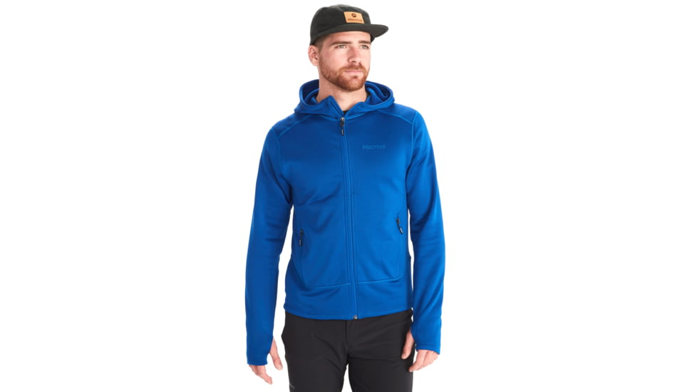 Marmot Olden Polartec Hoody - Men's, Large, Dark Azure, 12030-2059-L