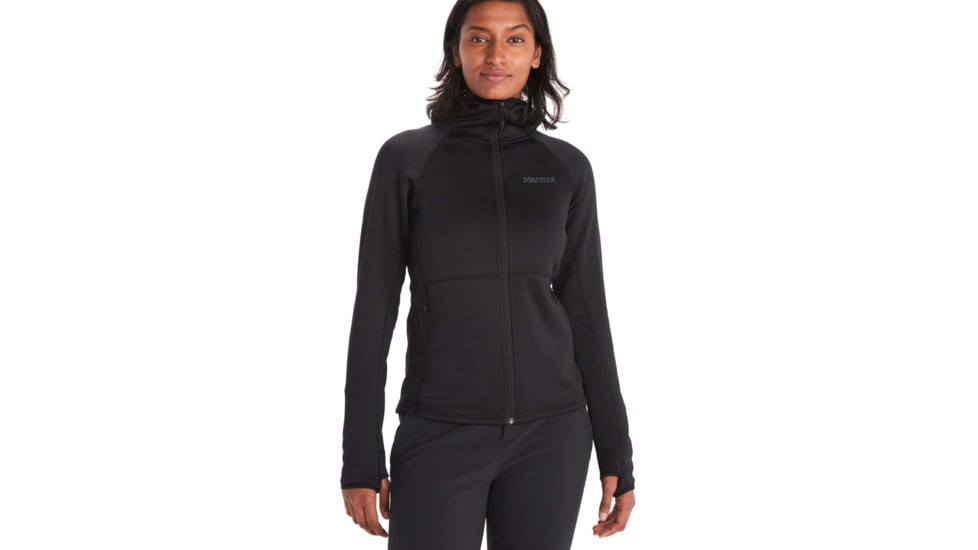 Marmot Olden Polartec Hoody - Women's, Black, Extra Large, M13186-001-XL
