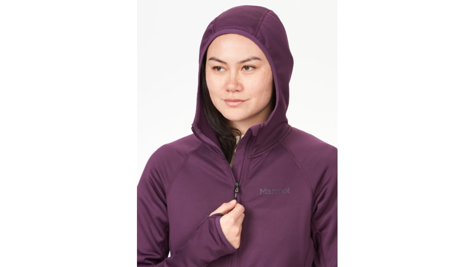 Marmot Olden Polartec Hoody - Womens, Purple Fig, Large, M13186-22260-L