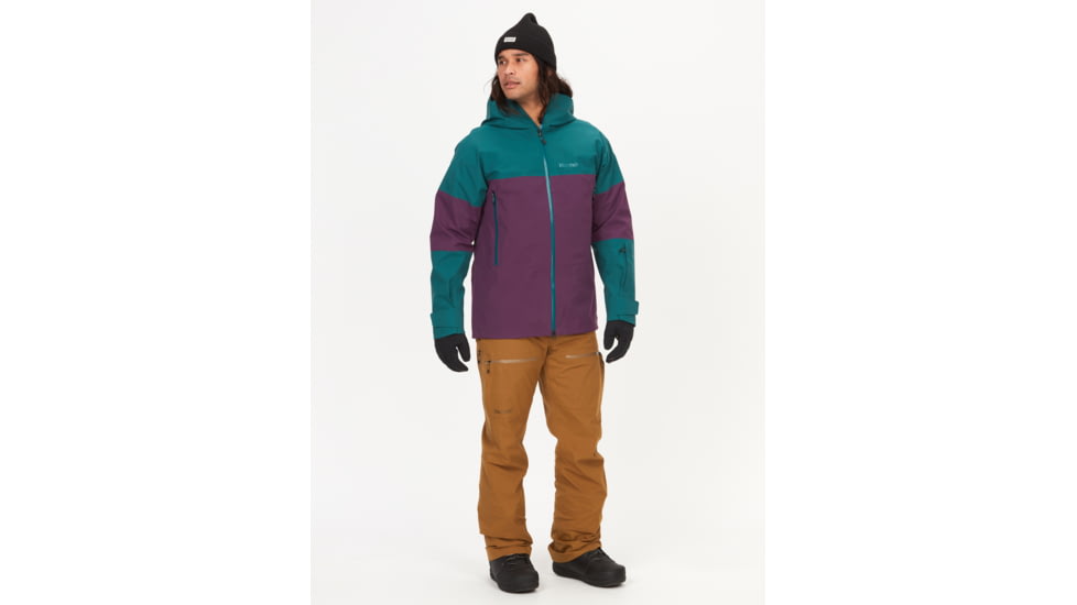 Marmot Orion GORE-TEX Jacket - Mens, Dark Jungle/Purple Fig, Medium, M13113-22482-M