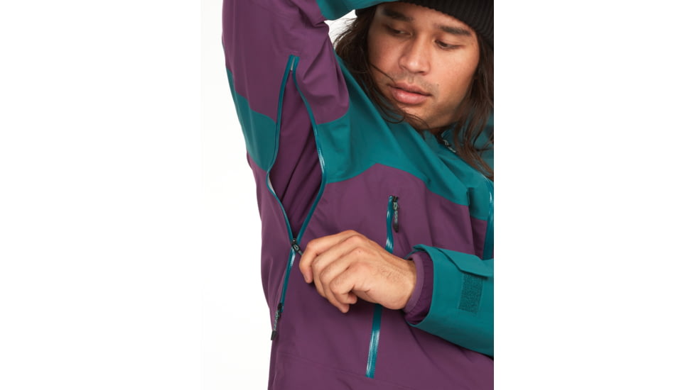 Marmot Orion GORE-TEX Jacket - Mens, Dark Jungle/Purple Fig, Medium, M13113-22482-M