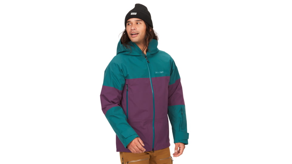 Marmot Orion GORE-TEX Jacket - Mens, Dark Jungle/Purple Fig, Medium, M13113-22482-M