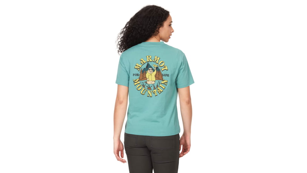 Marmot Outdoor Marty Short Sleeve Tee - Womens, Blue Agave, Extra Large, M14847-3637-XL