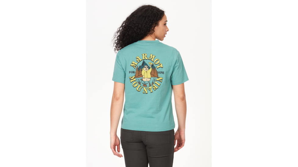 Marmot Outdoor Marty Short Sleeve Tee - Womens, Blue Agave, Small, M14847-3637-S