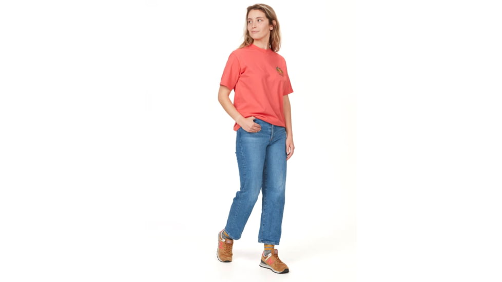 Marmot Outdoor Marty Short Sleeve Tee - Womens, Grapefruit, Large, M14847-9949-L
