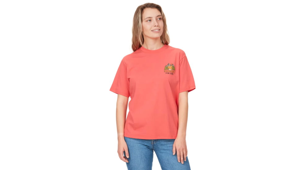 Marmot Outdoor Marty Short Sleeve Tee - Womens, Grapefruit, Large, M14847-9949-L