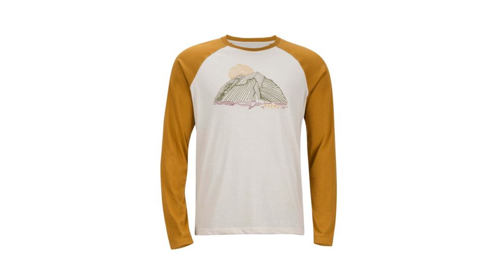 Marmot Owens Long Sleeve T-Shirt - Mens, Oatmeal/Dirty Gold, Small 43790-7790-S