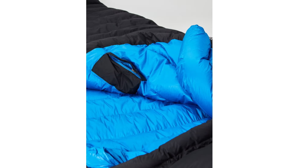 Marmot Paiju 10 Sleeping Bag, Black/Clear Blue, Left Zipper, 901114-571-LZ