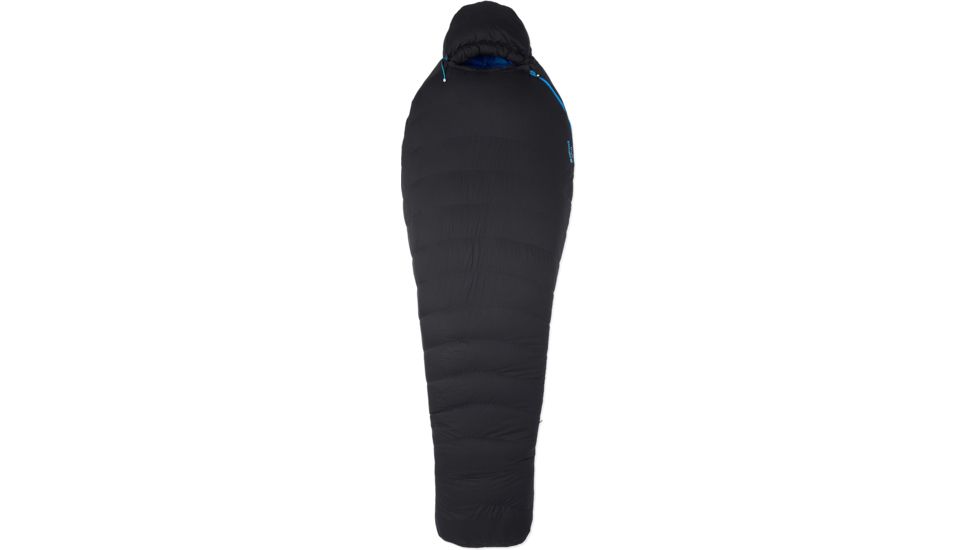 Marmot Paiju 10 Sleeping Bag, Black/Clear Blue, Regular, Left Zip, 37910-571-LZ