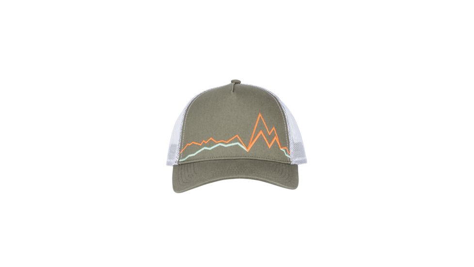 Marmot Peak Bagger Cap - Mens, Crocodile/Mandarin Orange, One Size, 19880-4838-ONE