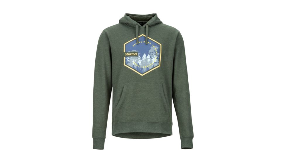 Marmot Peakview Hoody - Mens, Crocodile Heather, Medium, 42560-8497-M