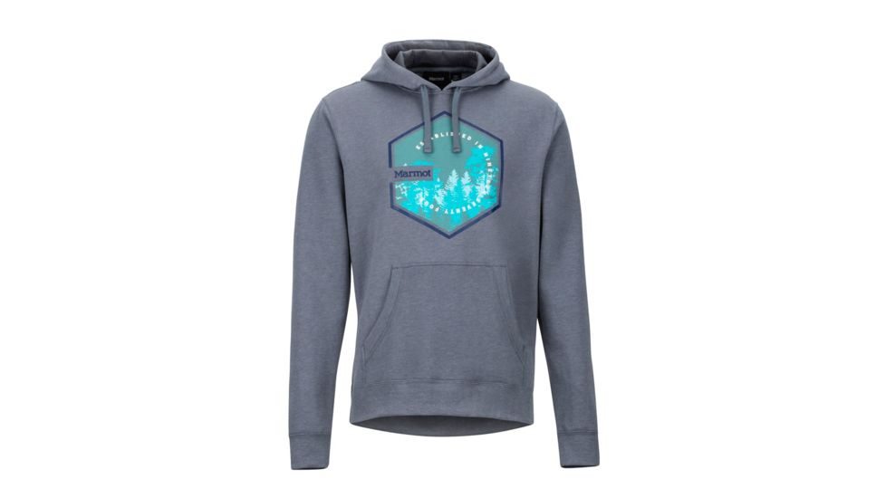 Marmot Peakview Hoody - Mens, Steel Onyx Heather, Medium, 42560-8702-M