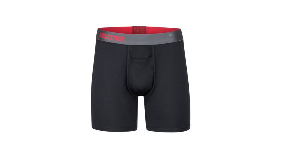 Marmot Performance Boxer Brief 6 Inch - Mens, Black, 2XL, 10460-001-XXL