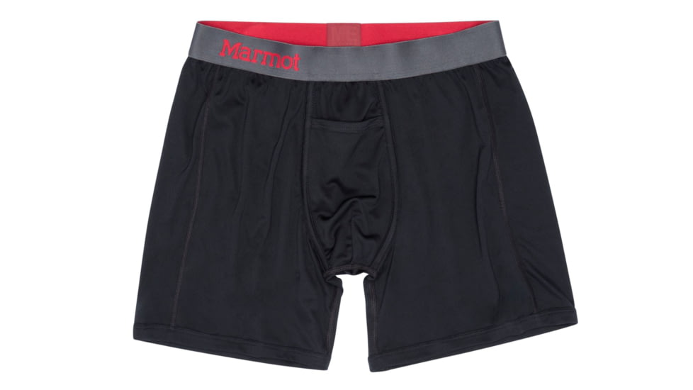 Marmot Performance Boxer Brief 6 Inch - Mens, Black, 2XL, 10460-001-XXL
