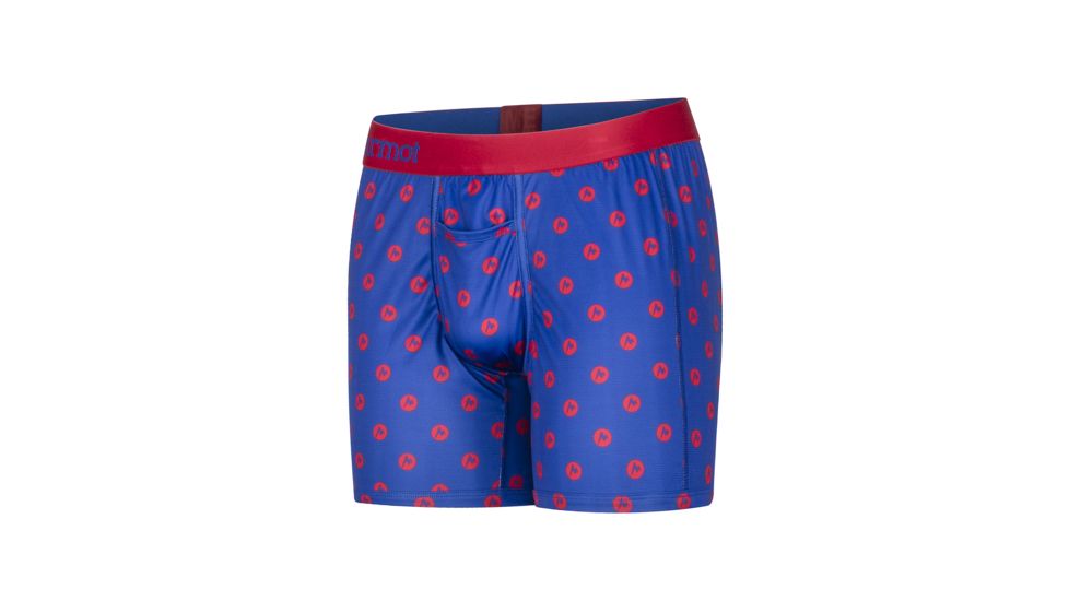 Marmot Performance Boxer Briefs 6 Inch - Mens, Dot, Large, 10460-8735-L