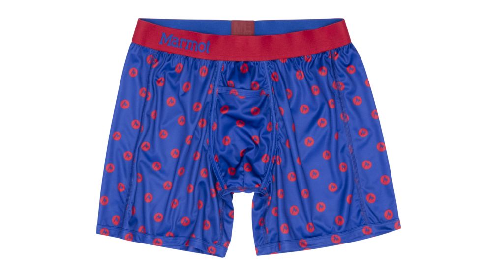 Marmot Performance Boxer Briefs 6 Inch - Mens, Dot, Large, 10460-8735-L