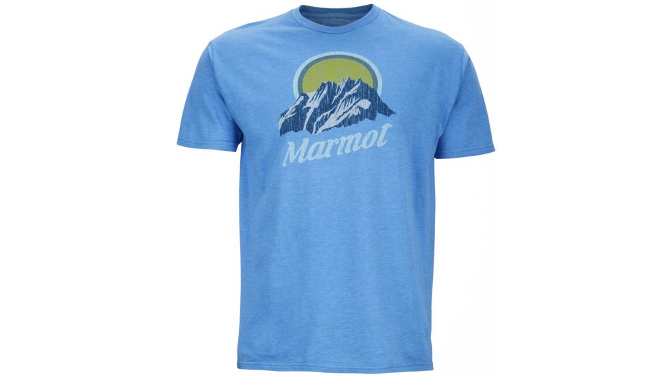Marmot Pikes Peak Short Sleeve Tee - Men's-Royal Heather-Small