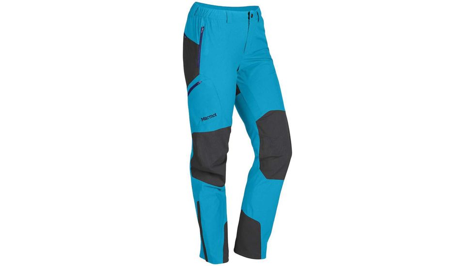 Marmot Pingora Pant - Womens-Blue Sea/Black-Regular Inseam-8 291022