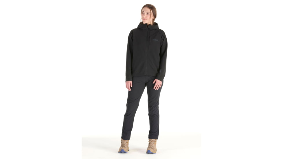 Marmot Pinnacle DriClme Hoody - Womens, Black, Large, M15395-001-L