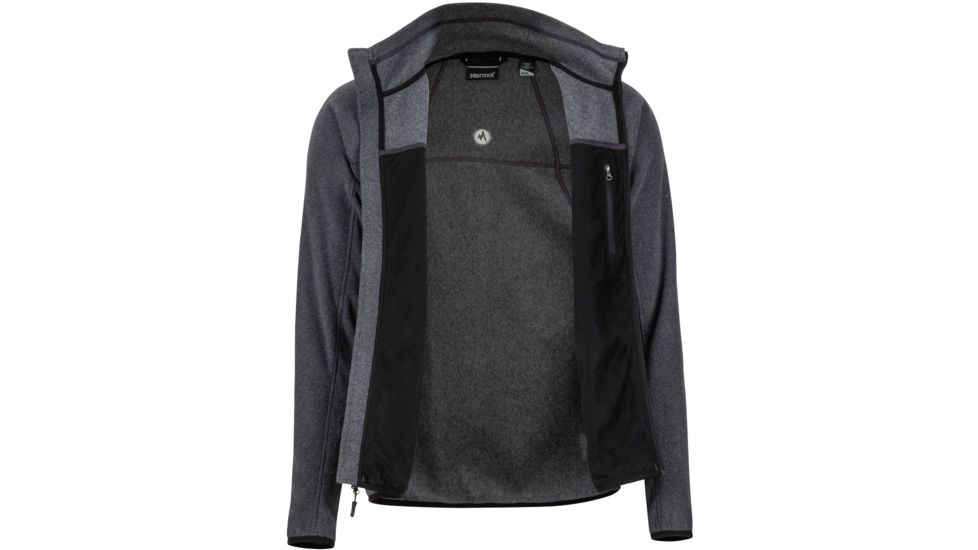 Marmot Pisgah Fleece Jacket - Mens, Black, Large, 81810-001-L