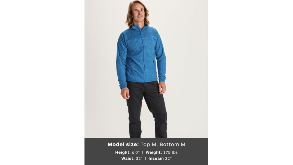 Marmot Pisgah Fleece Jacket - Mens, Classic Blue, Medium, 81810-2200-M