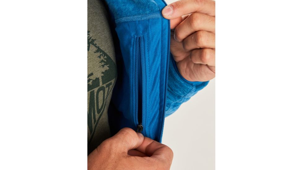 Marmot Pisgah Fleece Jacket - Mens, Classic Blue, Medium, 81810-2200-M