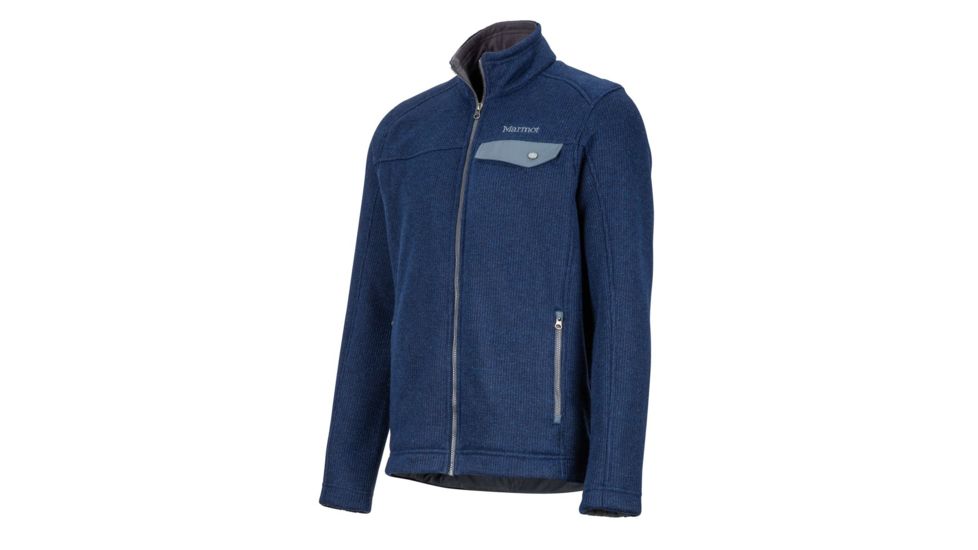 Marmot Poacher Pile Jacket - Mens, Dark Indigo Heather, S, 43960-2836-S