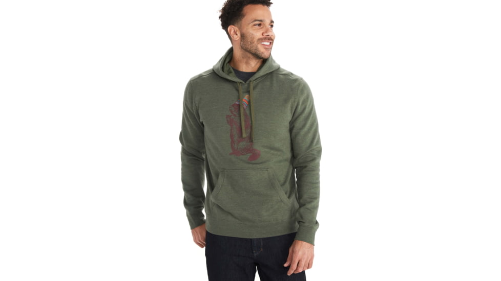 Marmot Pom Pom Hoody - Men's, Crocodile Heather, Large, M11727-8497-L