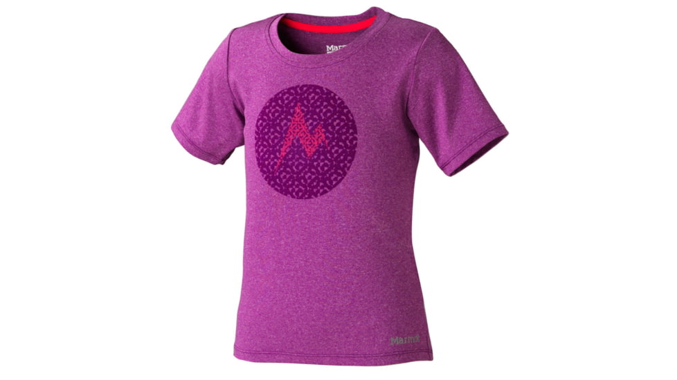 Post Time Short Sleeve Tee - Girls -Medium-Beet Purple Heather