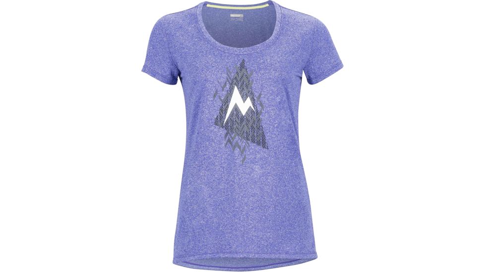 Marmot Post Time Short Sleeve Tee - Women's -Electric Iris-X-Large