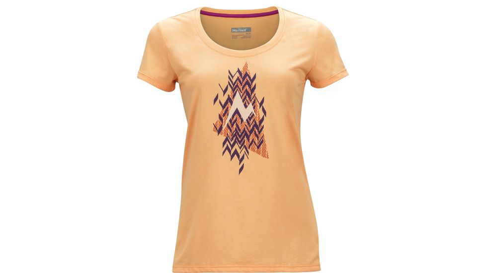 Marmot Post Time Short Sleeve Tee - Women's -Orangesicle-Medium