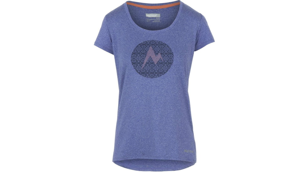 Marmot Post Time Short Sleeve Tee - Women's -Gemstone Heather-Small