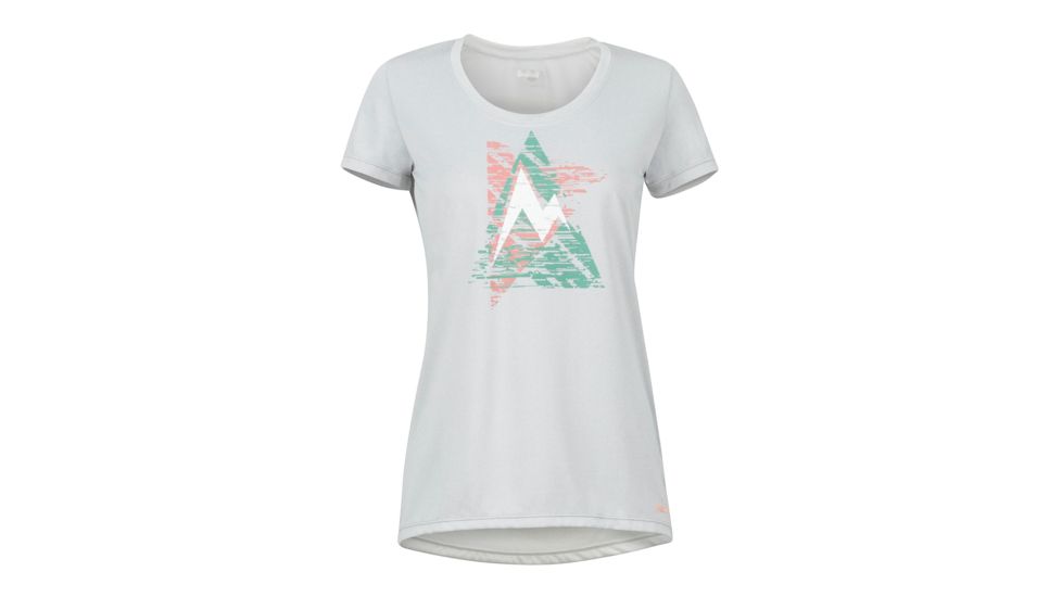 Marmot Post Time Tee Shirt - Womens, Bright Steel, Small, 48410-1862-S