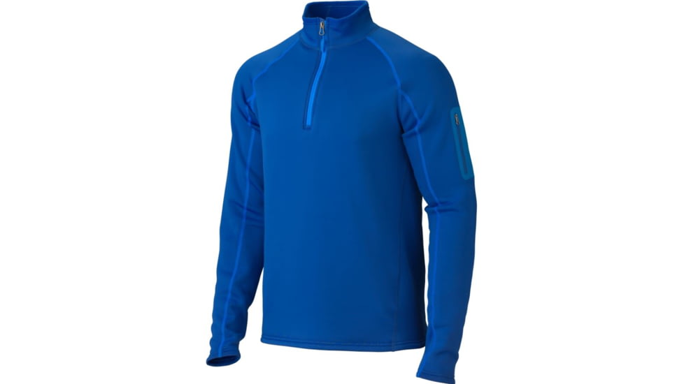 Marmot Power Stretch Half Zip LS - Men's-Medium-Dark Azure