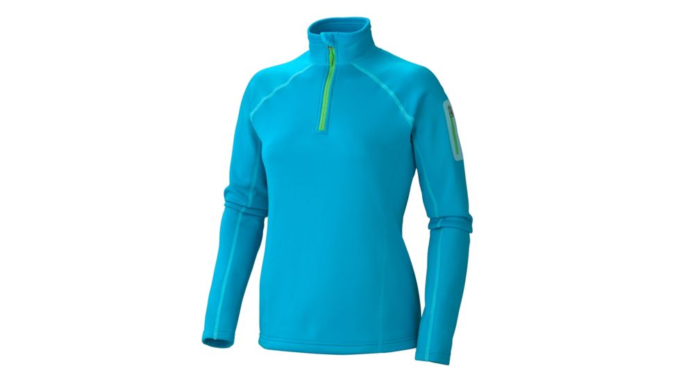 Marmot Power Stretch Half Zip - Women's-Large-Blue Sea