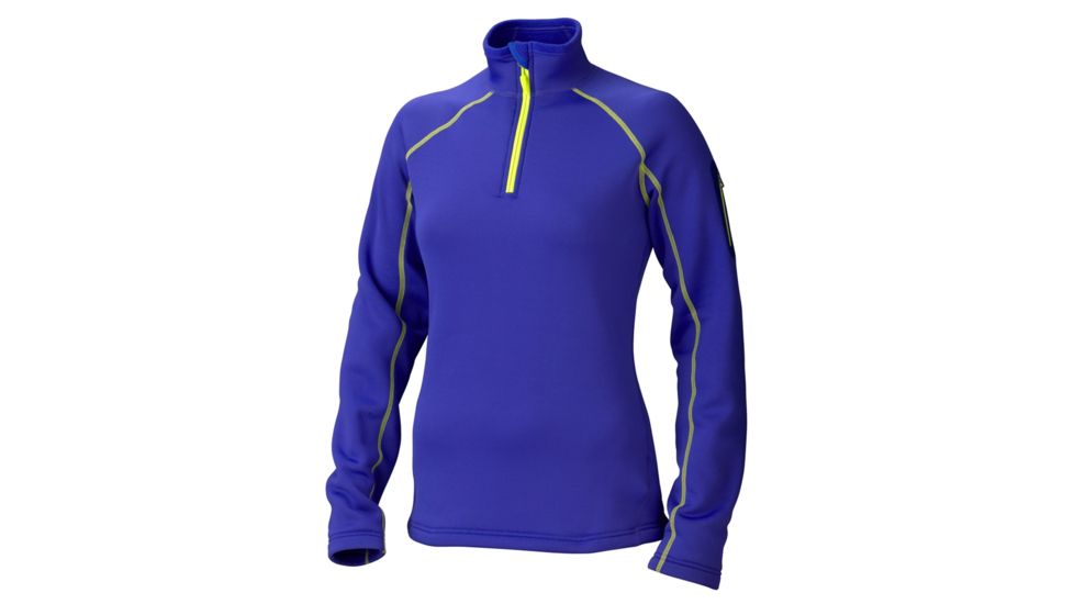 Marmot Power Stretch Half Zip - Women's-Large-Electric Blue