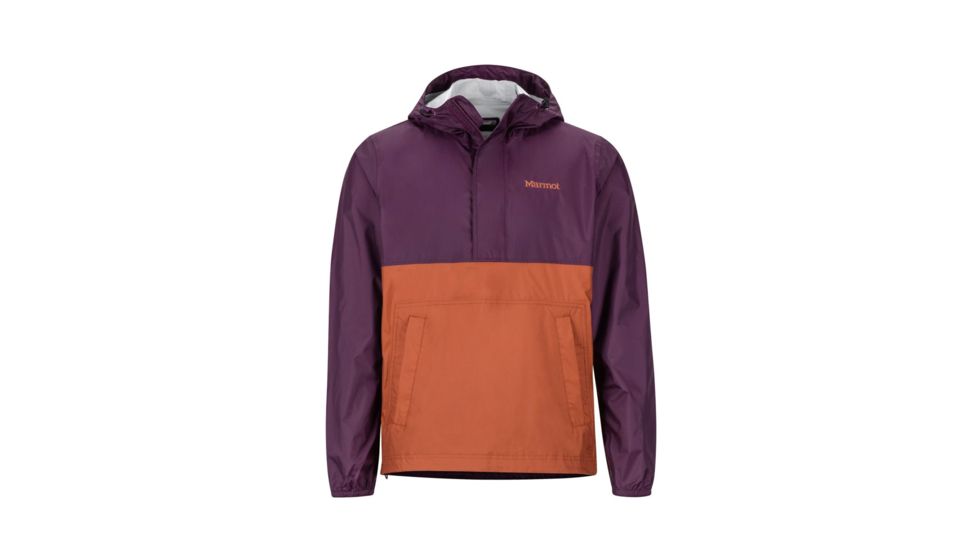 Marmot PreCip Anorak - Men's, Dark Purple/Terracotta, Medium, 43860-5781-M