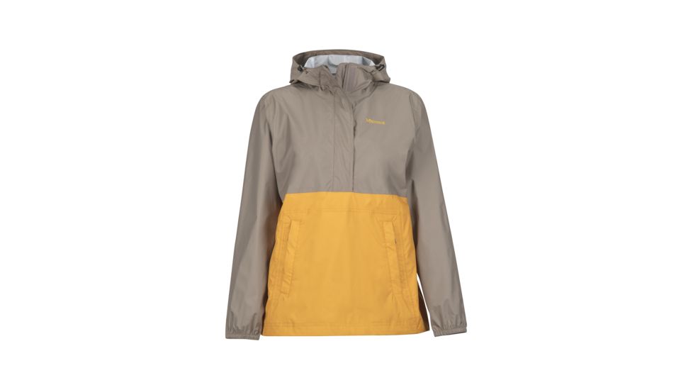 Marmot PreCip Anorak - Womens, Cappuccino/Golden Eye, Extra Small, 49580-7760-XS