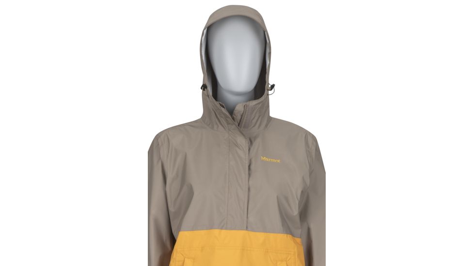 Marmot PreCip Anorak - Womens, Cappuccino/Golden Eye, Extra Small, 49580-7760-XS