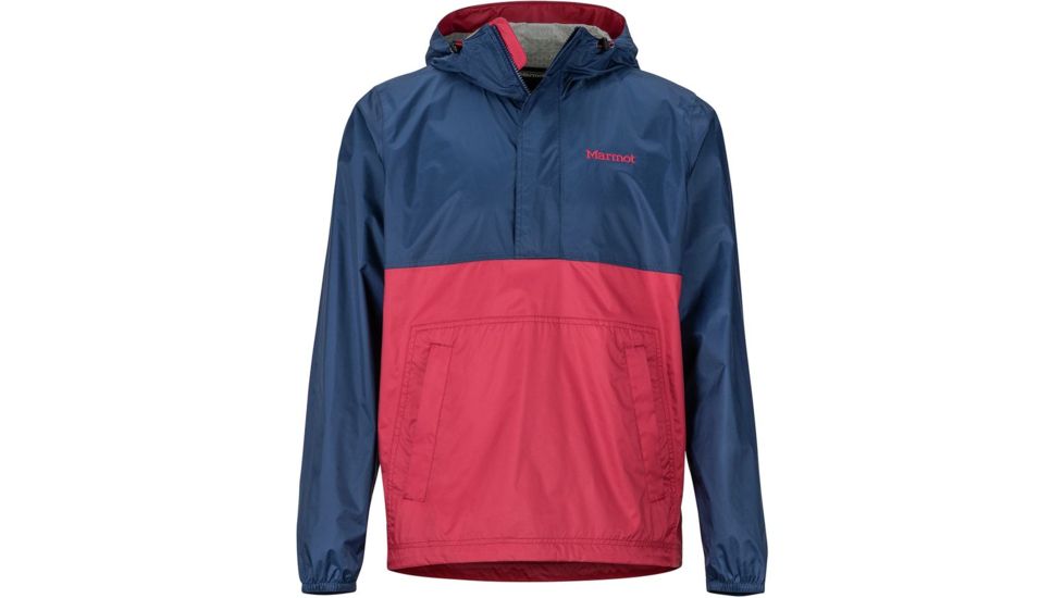 Marmot PreCip Eco Anorak - Men's, Arctic Navy/Sienna Red, 2XL, 41520-3591-XXL