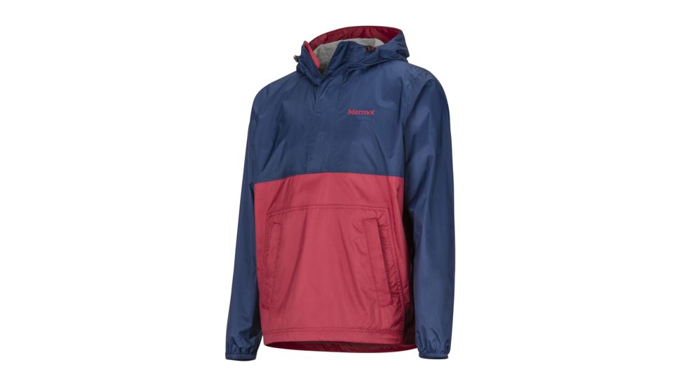 Marmot PreCip Eco Anorak - Mens, Arctic Navy/Sienna Red, Extra Large, 41520-3591-XL