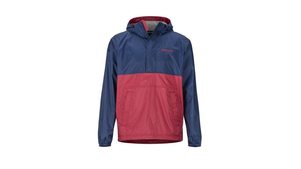 Marmot PreCip Eco Anorak - Mens, Arctic Navy/Sienna Red, Extra Large, 41520-3591-XL