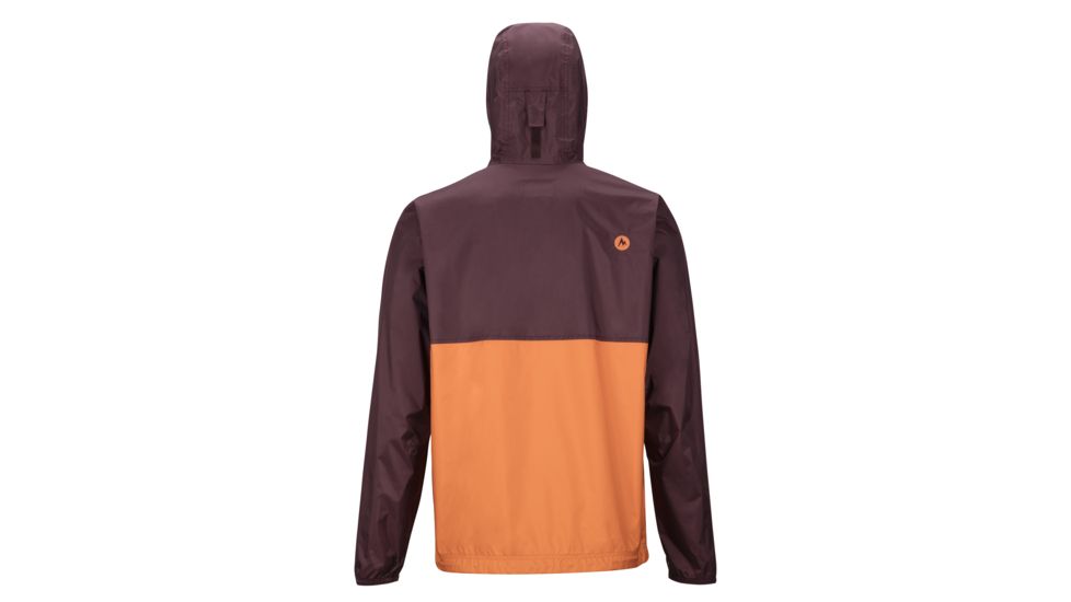 Marmot PreCip Eco Anorak - Mens, Burgundy/Mandarin Orange, Medium, 41520-7136-M