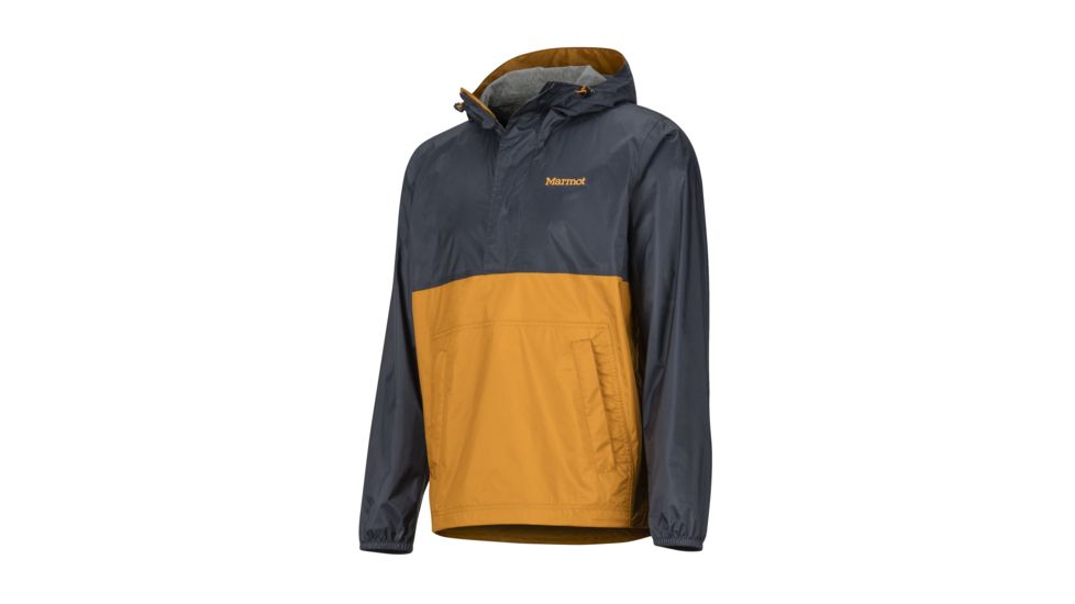 Marmot PreCip Eco Anorak - Mens, Dark Steel/Aztec Gold, Small, 41520-1993-S