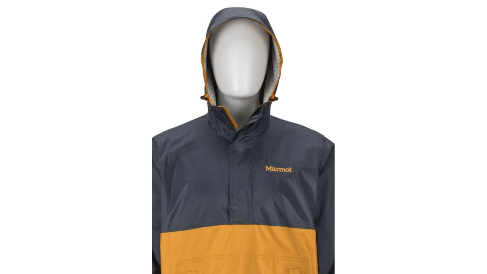 Marmot PreCip Eco Anorak - Mens, Dark Steel/Aztec Gold, Small, 41520-1993-S