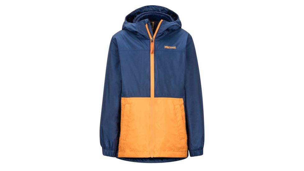 Marmot PreCip Eco Component 3-in-1 Jacket - Boys, Extra Small, Arctic Navy/Ember, 46040-4947-XS